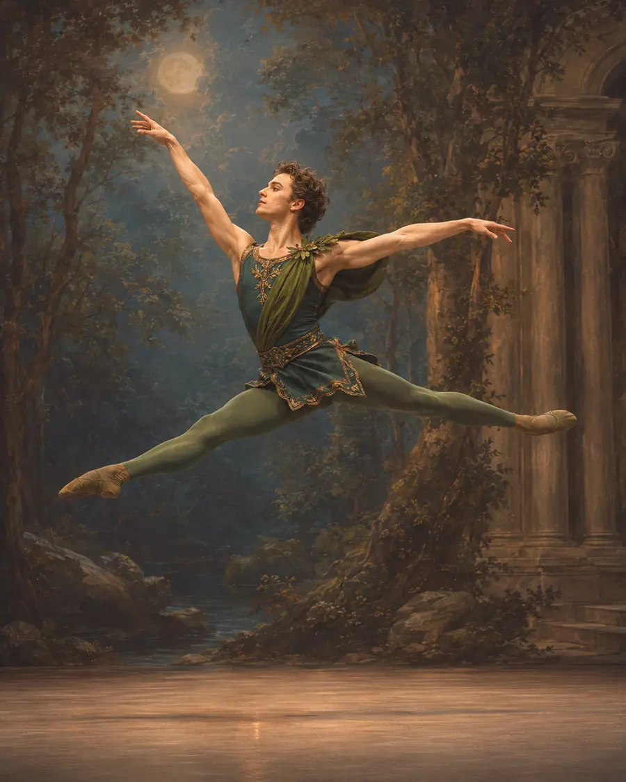 Acteon ballet variation illustration