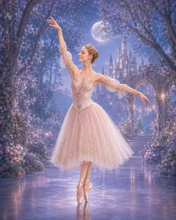 Aurora · Act II ballet variation illustration