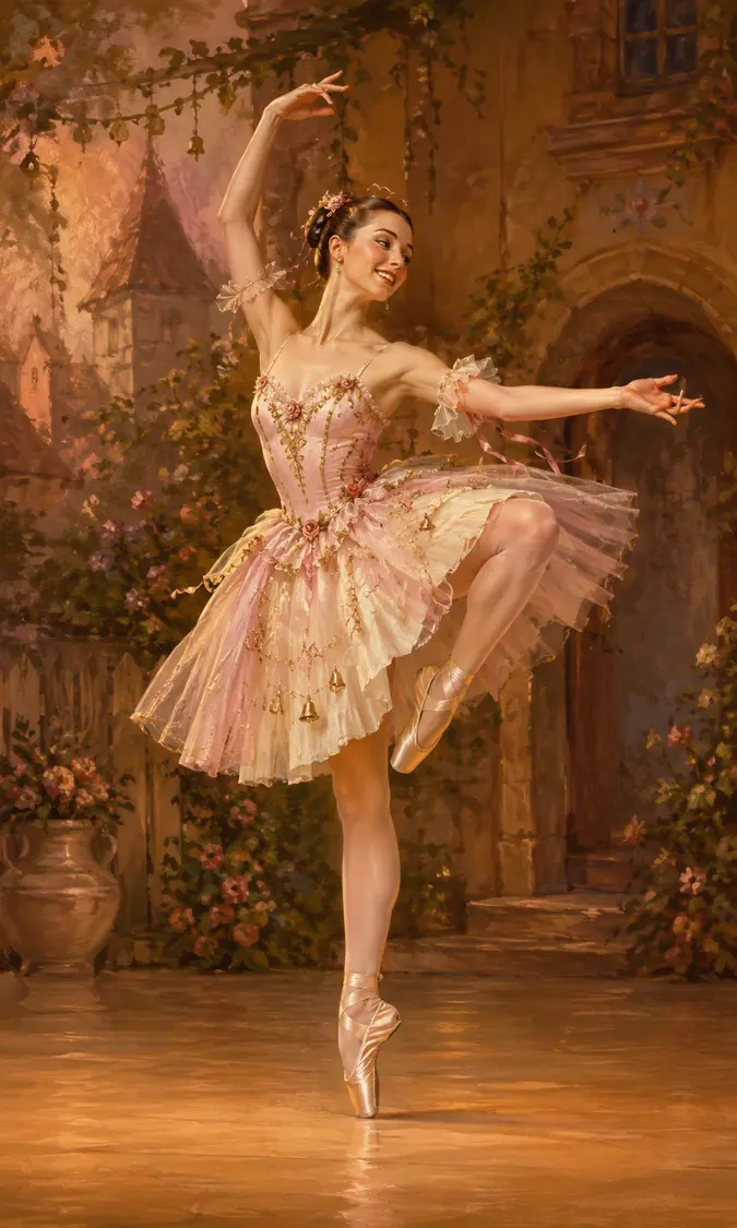 Folly Variation ballet variation illustration