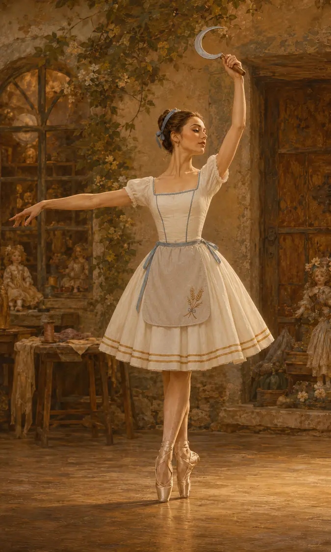 Le Travail (Work) Variation ballet variation illustration