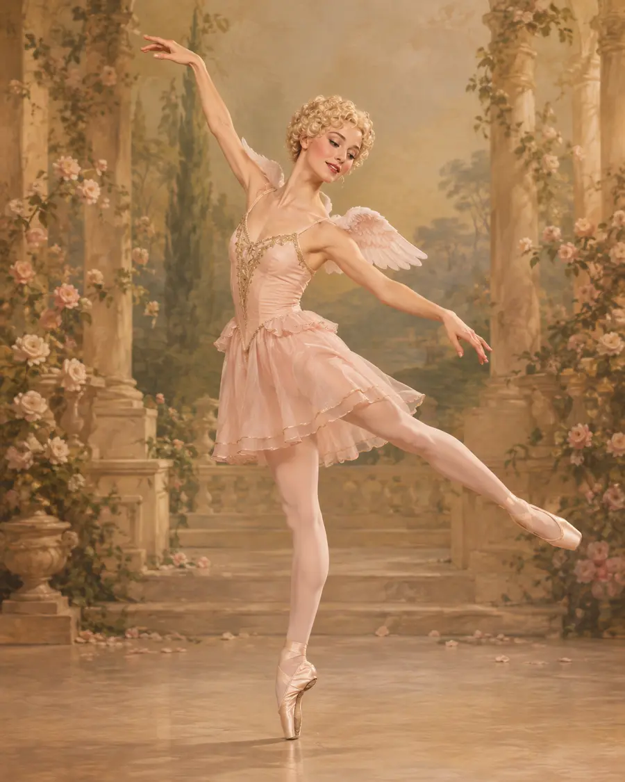 Cuban Cupid ballet variation illustration