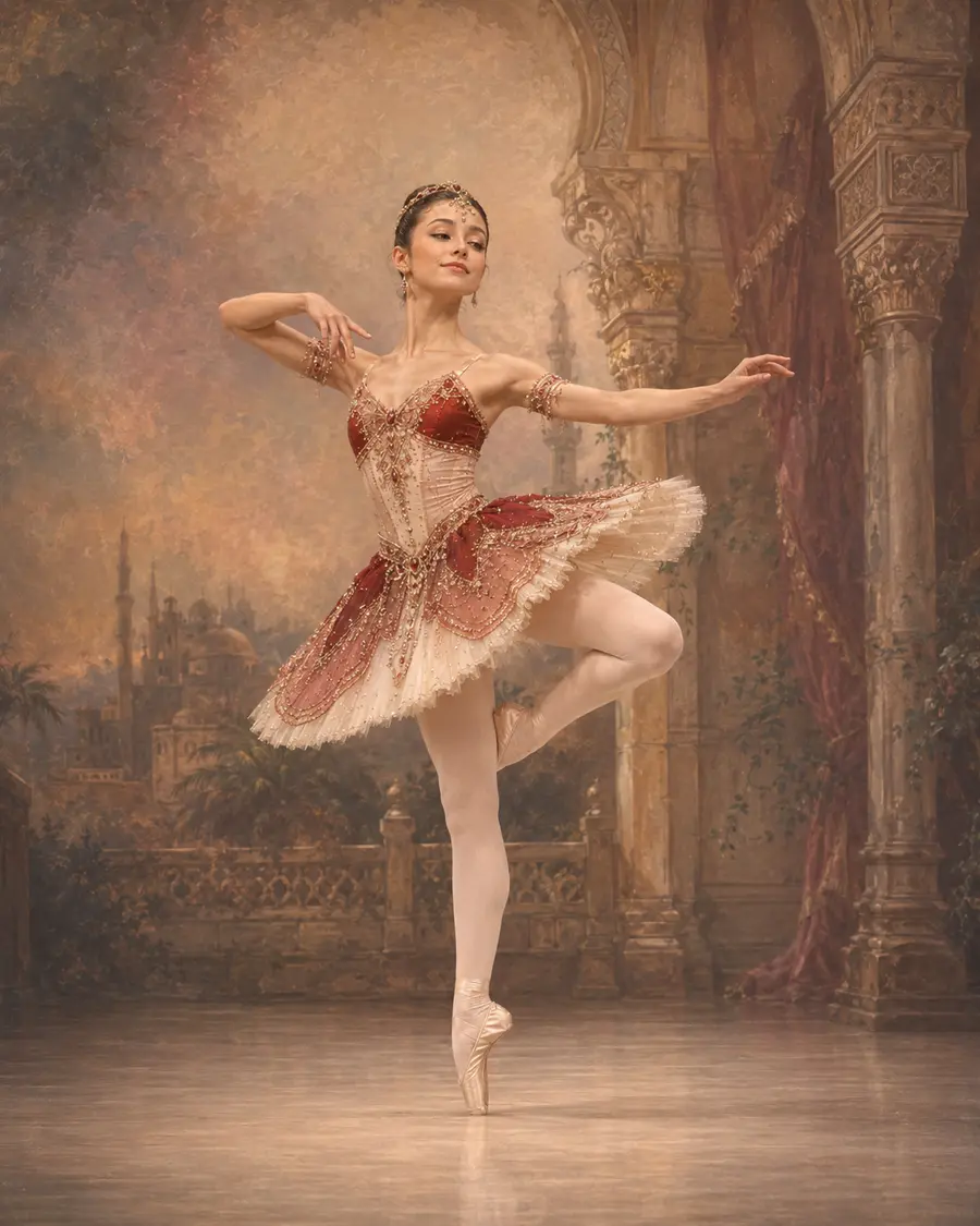 First Odalisque ballet variation illustration