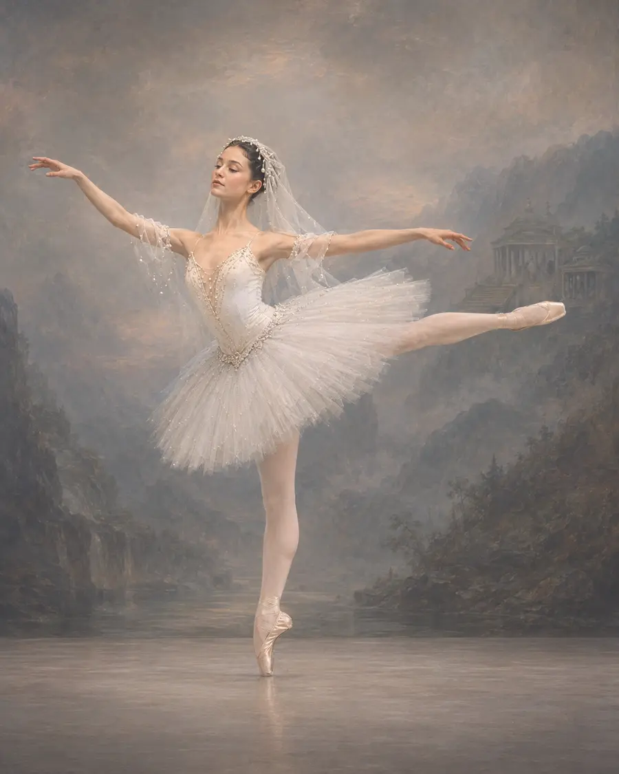 First Shade ballet variation illustration