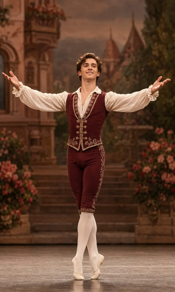 Franz · Second Variation ballet variation illustration