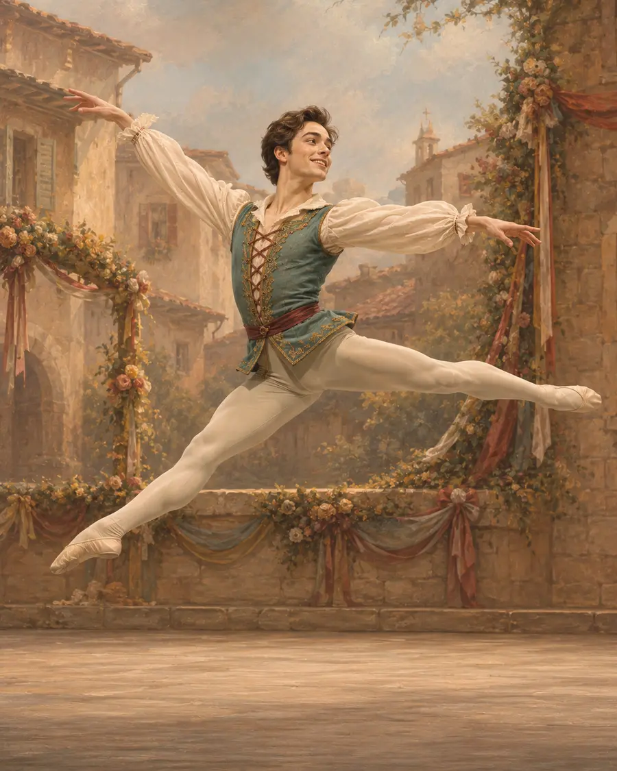 Franz · Act III ballet variation illustration