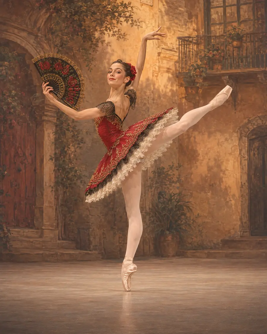 Kitri · Act I ballet variation illustration