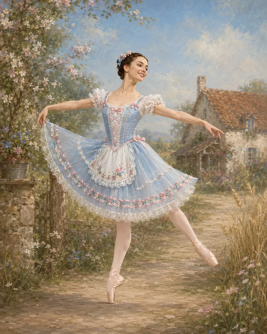 Lise · Moderato Female Variation ballet variation illustration