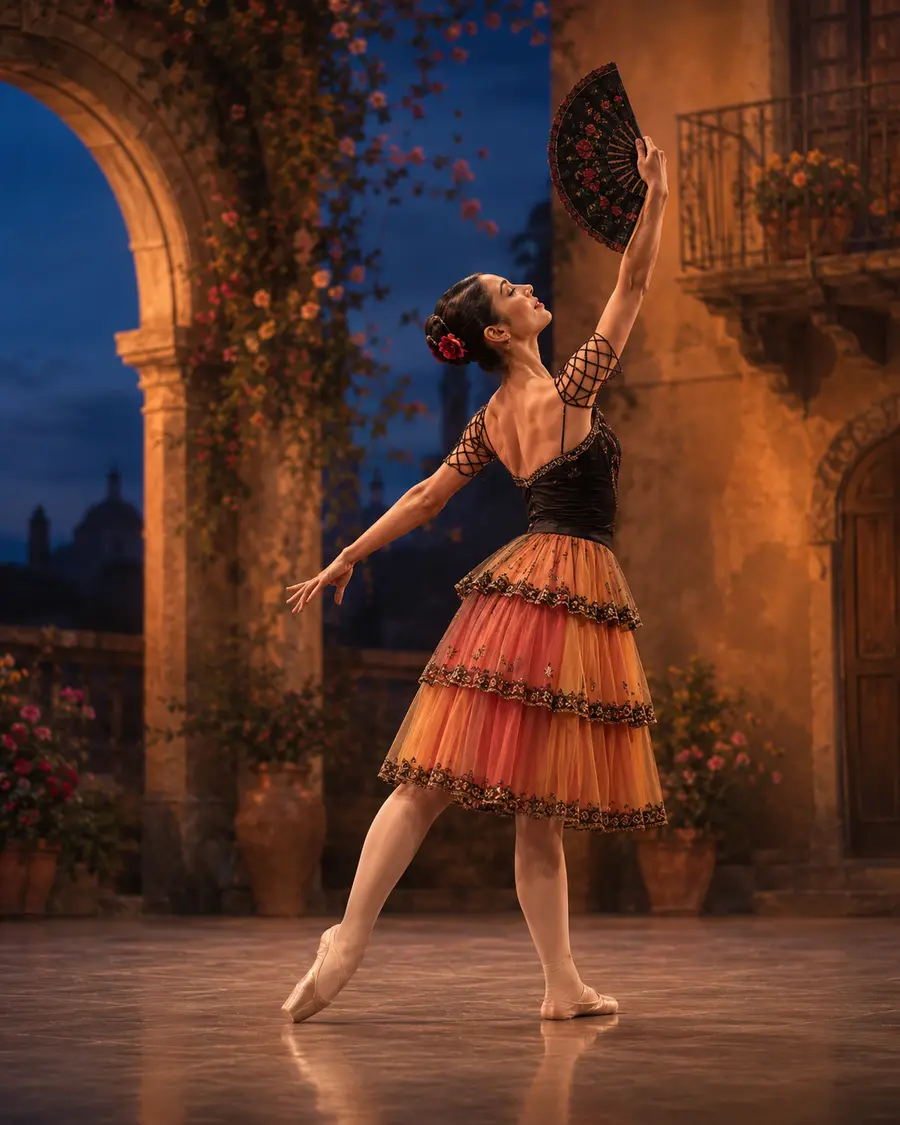 Mercedes Variation ballet variation illustration