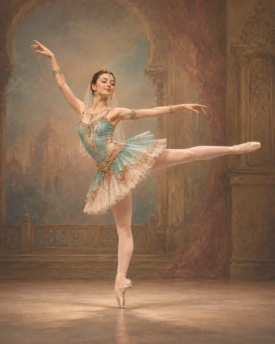 Third Odalisque ballet variation illustration