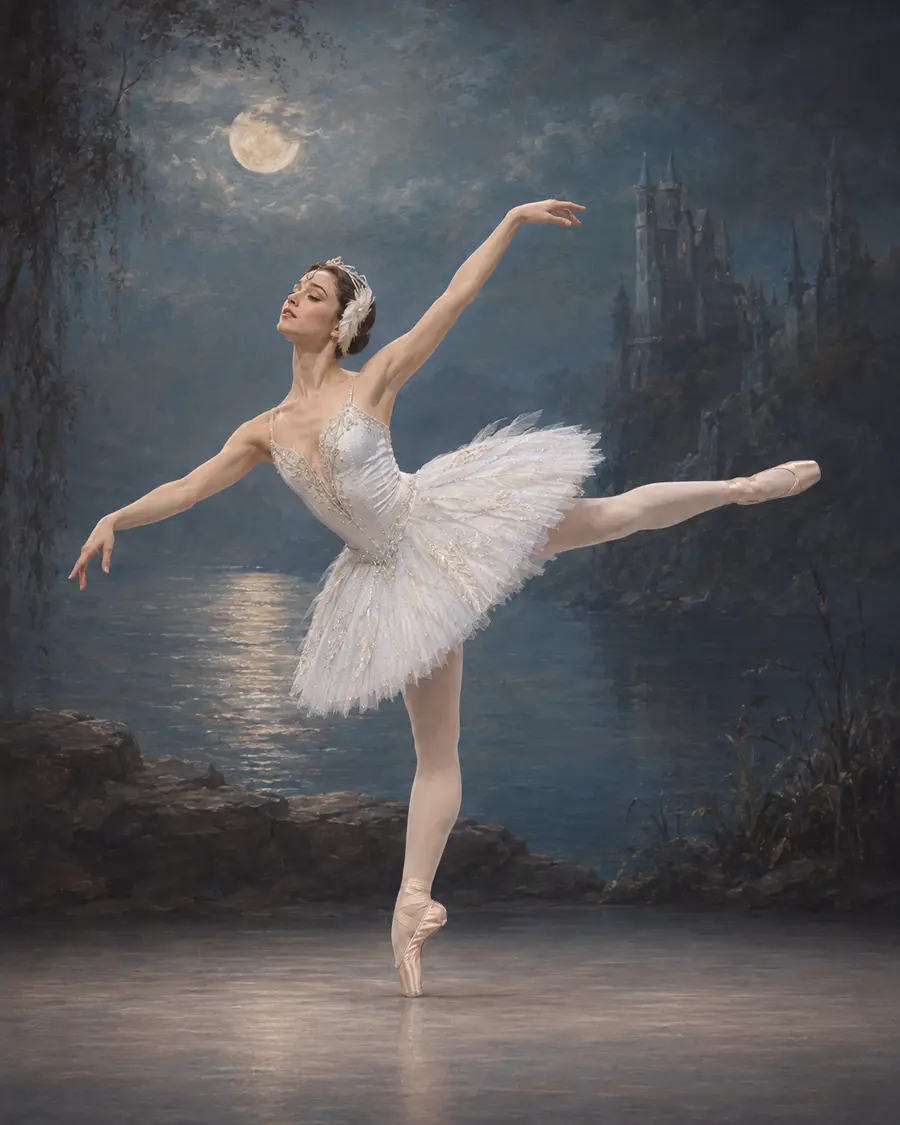 Odette · Act II ballet variation illustration