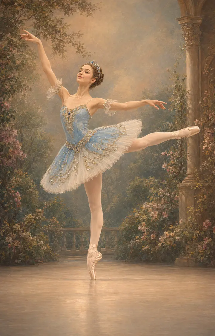Princess Florine ballet variation illustration