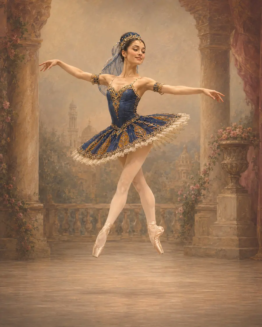 Second Odalisque ballet variation illustration